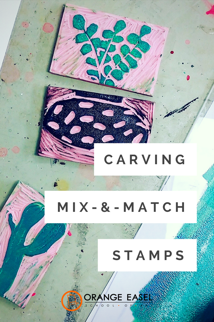 Mix & Match Stamp Carving Project for Adults and Teens - Perfect for Spring Art Projects!