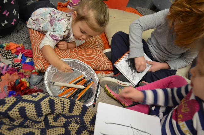 Hands-on, age appropriate learning, for preschoolers in the art room. We explore the concept of contrast (light and dark) through story and playful art making. 