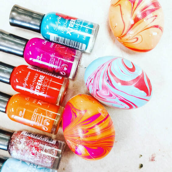 It's not as easy as it looks! What we learned when we tried to marble Easter eggs with nail polish and how we got these stunning results!