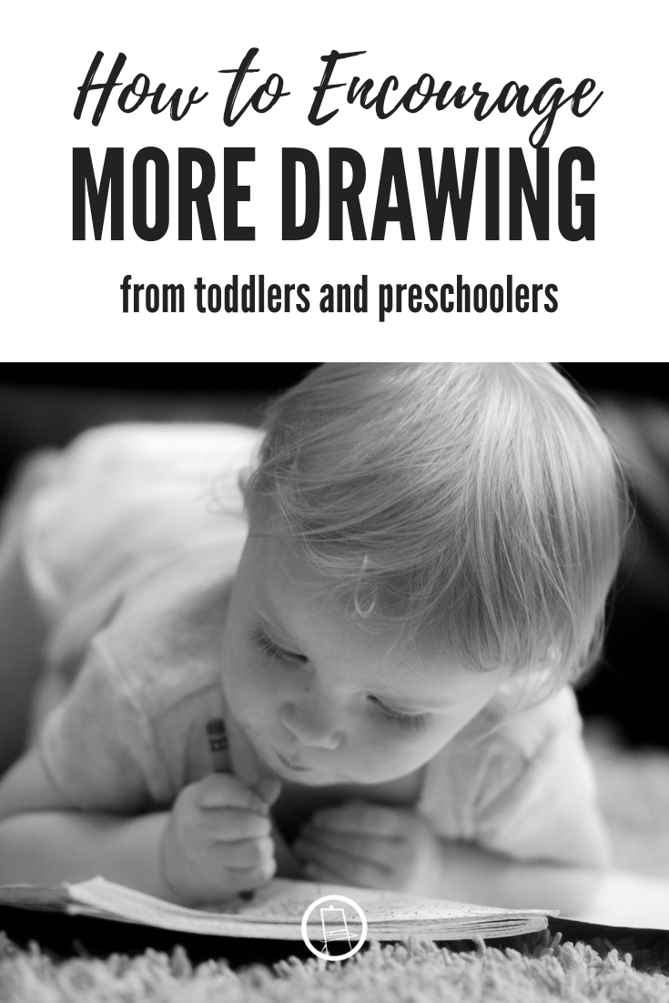 How to encourage more drawing (longer drawing) from toddlers and preschoolers through the use of sound games.