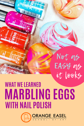 It's not as easy as it looks! What we learned when we tried to marble eggs with nail polish and how we got these stunning results!